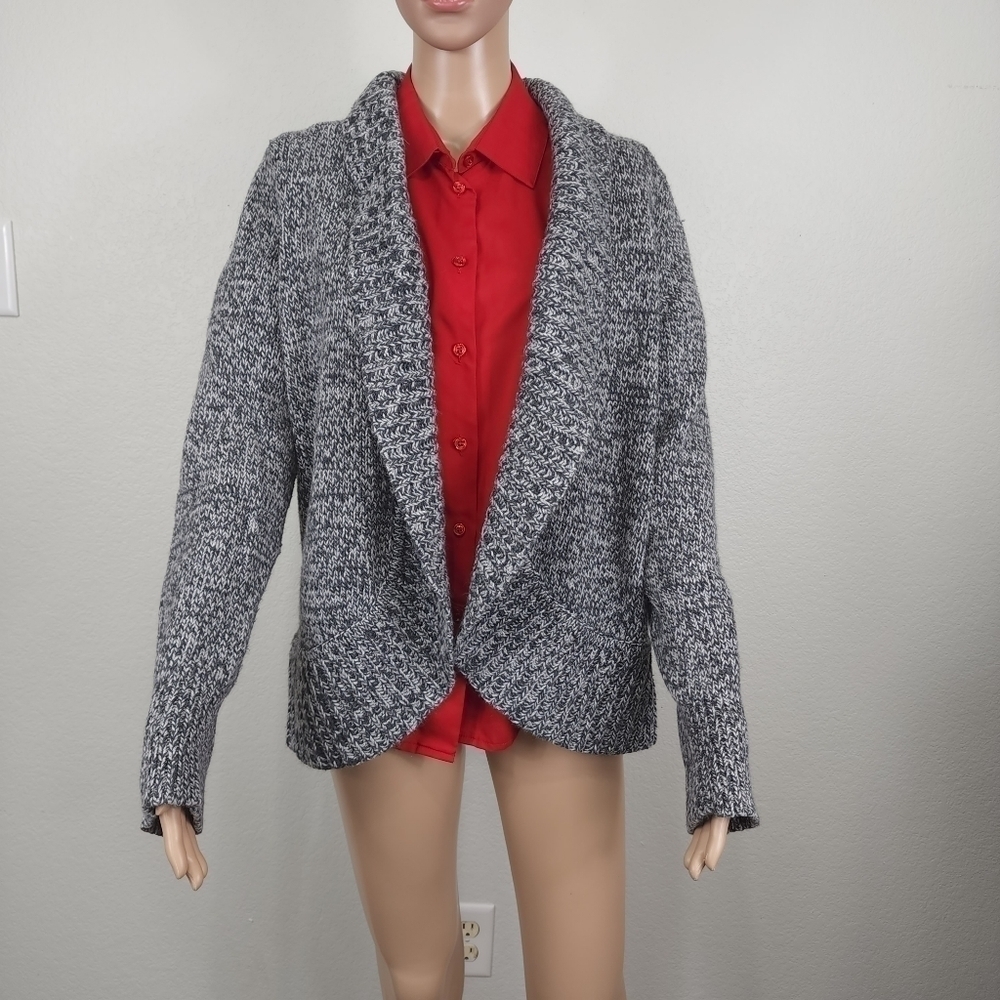 Talbots Open Rabbit Hair Comfy Cardigan Size L